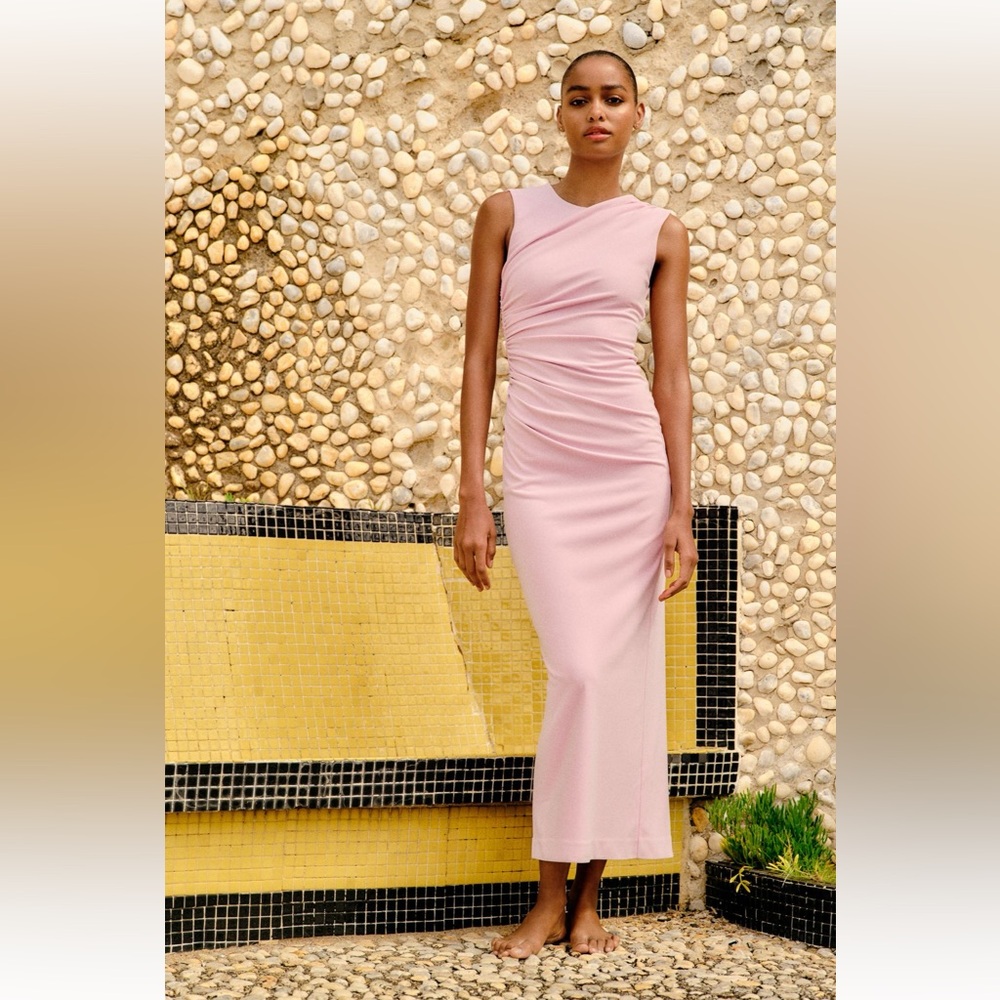 Dropped midi dress ZARA